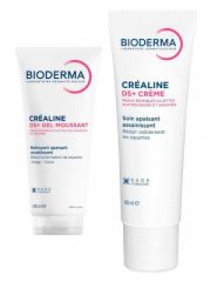 Bioderma Créaline Routine DS+ Gel Nettoyant Apaisant 200 ml + DS+ Crème 40 ml - Routine 2 produits