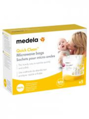 Medela Quick Clean 5 Sachets pour Micro-Ondes - Boîte 5 sacs