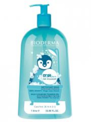Bioderma ABCDerm Gel Moussant 1 L - Flacon-Pompe 1 Litre