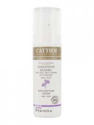 Cattier Éclat de Rose Concentré Regard Bio 15 ml - Flacon Airless 15 ml