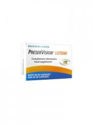 Bausch + Lomb PreserVision Lutéine 60 Capsules - Boîte 60 capsules