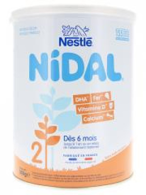 Nestlé Nidal 2 De 6 Mois à 1 An 800 g - Boîte 800 g