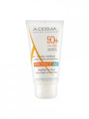 A-DERMA Protect AC Fluide Matifiant Très Haute Protection SPF50+ 40 ml - Tube 40 ml