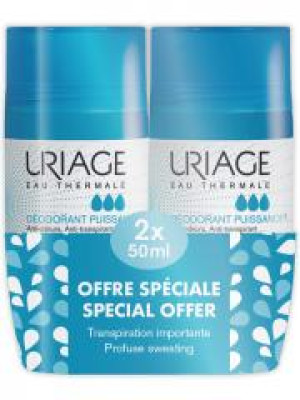 Uriage Déodorant Puissance 3 Lot de 2 x 50 ml - Lot 2 x 50 ml