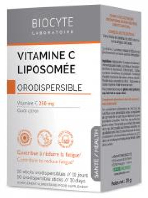 Biocyte Longevity Vitamine C Liposomée 10 Sticks - Boîte 10 Sticks