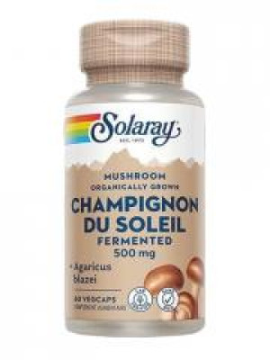 Solaray Champignon du Soleil Fermenté 500 mg 60 Capsules Végétales - Boîte 60 capsules végétales