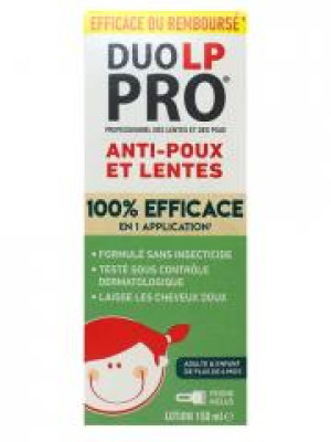 DUO LP-PRO Lotion Radicale Lentes et Poux 150 ml - Boîte 1 Flacon de 150 ml + 1 Peigne
