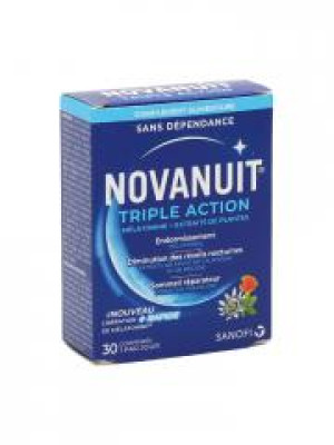 Sanofi Novanuit Triple Action 30 Comprimés - Boîte 30 comprimés