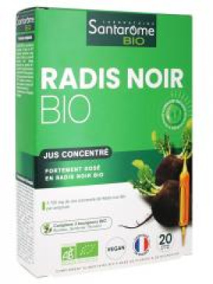 Santarome Bio Radis Noir Bio 20 Ampoules - Boîte 20 ampoules de 10 ml
