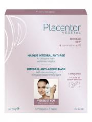 Placentor Végétal Masque Intégral Anti-Âge 3 x 35 g - Boîte 3 masques de 35 g