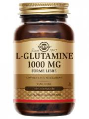 Solgar L-Glutamine 1000 mg Forme Libre 60 Comprimés - Flacon 60 comprimés
