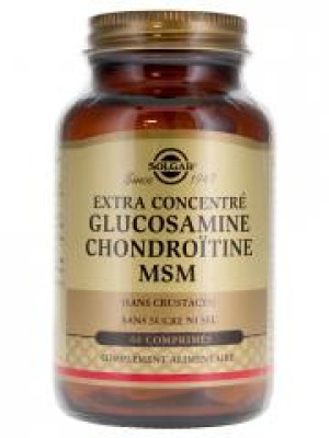 Solgar Extra Concentré Glucosamine Chondroïtine MSM 60 Comprimés - Flacon 60 Comprimés