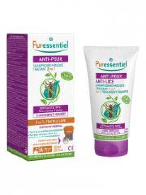 Puressentiel Anti-Poux Shampoing Masque Traitant 2 en 1 150 ml - Tube 150 ml + 1 Peigne