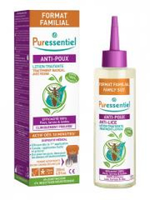 Puressentiel Anti-Poux Lotion Traitante 200 ml + Peigne - Flacon 200 ml + 1 peigne