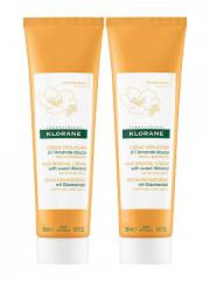 Klorane Crème Dépilatoire à l'Amande Douce Lot de 2 x 150 ml - Tube 2 x 150 ml