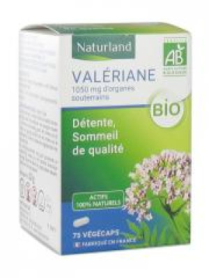 Naturland Valériane Bio 75 Végécaps - Boîte 75 végécaps