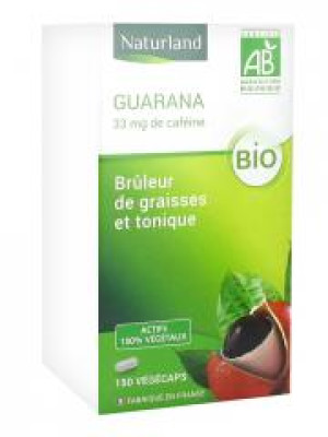 Naturland Guarana Bio 150 Végécaps - Boîte 150 végécaps