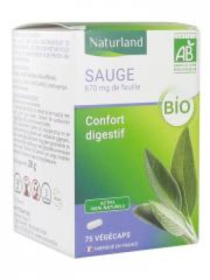Naturland Sauge Bio 75 Végécaps - Boîte 75 végécaps