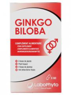 Labophyto Ginkgo Biloba 60 Gélules Végétales - Boîte 60 Gélules