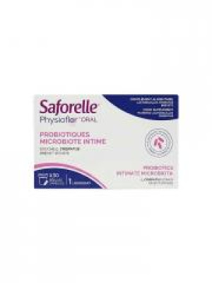 Saforelle Physioflor Oral Probiotiques Microbiote Intime 30 Gélules Capsules - Boîte 30 Gélules