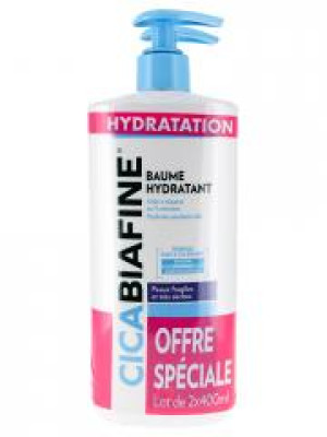 CicaBiafine Baume Hydratant Anti-Dessèchement Lot de 2 x 400 ml - Lot 2 x 400 ml