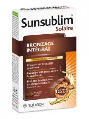 Nutreov Sunsublim Bronzage Intégral Peau Normale 30 Capsules - Boîte 30 capsules