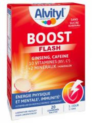 Alvityl Boost Ginseng et Caféine 20 Comprimés Effervescents - Boîte 20 comprimés effervescents