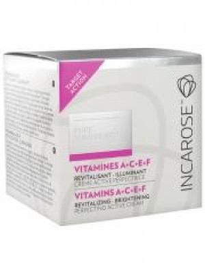 Incarose Pure Solutions Vitamines A C E F Crème Active Perfectrice 50 ml - Pot 50 ml