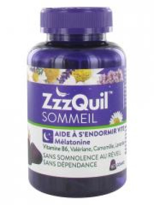 ZzzQuil Sommeil 60 Gummies - Pot 60 gommes