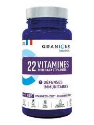 Granions 22 Vitamines Minéraux et Plantes 90 Comprimés - Pot 90 comprimés