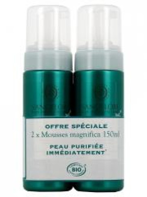Sanoflore Mousse Magnifica Nettoyante Anti-Imperfections Bio Lot de 2 x 150 ml - Lot 2 x 150 ml