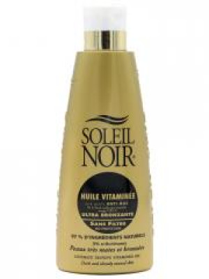 Soleil Noir Huile Vitaminée Ultra-Bronzante Sans Filtre 150 ml - Flacon 150 ml