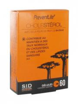 S.I.D Nutrition PreventLife Cholestérol 60 Gélules - Boîte 60 gélules