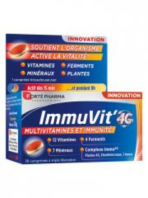 Forté Pharma ImmuVit' 4G 30 Comprimés - Pot 30 comprimés