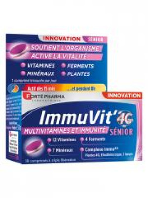 Forté Pharma ImmuVit' 4G Sénior 30 Comprimés - Pot 30 comprimés