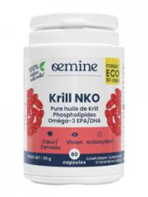 Oemine Krill NKO 80 Capsules - Pot 80 capsules