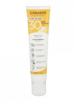 Gamarde Solaire Fluide Haute Protection SPF30 Bio 100 ml - Tube-Pompe 100 ml