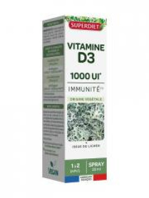 Superdiet Vitamine D3 1000 UI Spray 20 ml - Spray 20 ml
