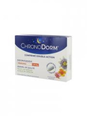 Laboratoires IPRAD ChronoDorm Double Action Mélatonine 1,9 mg Valériane 15 Comprimés - Boîte 15 comprimés