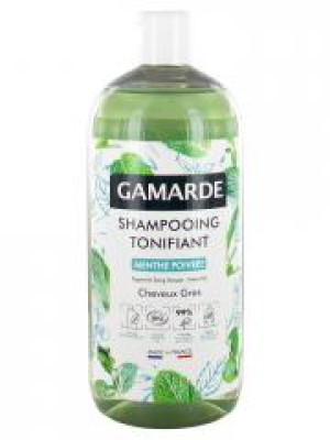 Gamarde Shampoing Tonifiant Menthe Poivrée Cheveux Gras Bio 500 ml - Flacon 500 ml
