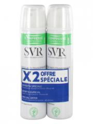 SVR Spirial Déodorant Anti-Transpirant Spray Lot de 2 x 75 ml - Lot 2 x 75 ml