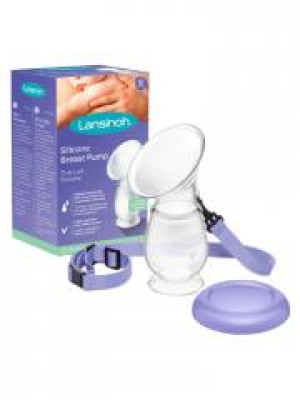 Lansinoh Tire-Lait Silicone - Boîte 1 tire-lait, 1 attache et 1 capuchon