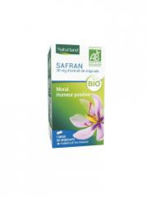 Naturland Safran Bio 30 Végécaps - Pot 30 gélules