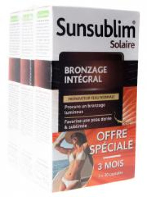 Nutreov Sunsublim Bronzage Intégral Peau Normale Lot de 3 x 30 Capsules - Lot 3 x 30 capsules