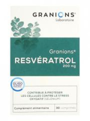 Granions Resvératrol 200 mg 30 Comprimés - Boîte 30 comprimés