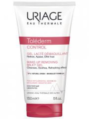 Uriage Toléderm Control Gel Lacté Démaquillant 150 ml - Tube 150 ml