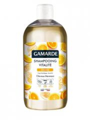 Gamarde Shampoing Vitalité Orange Cheveux Normaux Bio 500 ml - Flacon 500 ml
