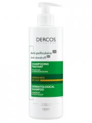 Vichy Dercos Shampoing Traitant Anti-Pelliculaire DS Cheveux Secs 390 ml - Flacon-Pompe 390 ml