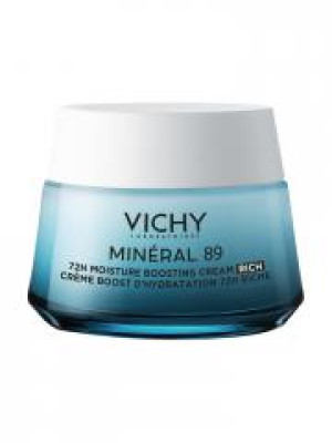 Vichy Minéral 89 Crème Boost d'Hydratation 72H Riche 50 ml - Pot 50 ml