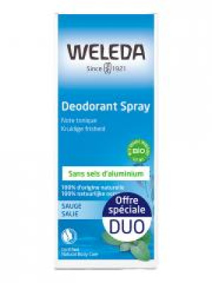 Weleda Déodorant Spray à la Sauge Lot de 2 x 100 ml - Lot 2 x 100 ml